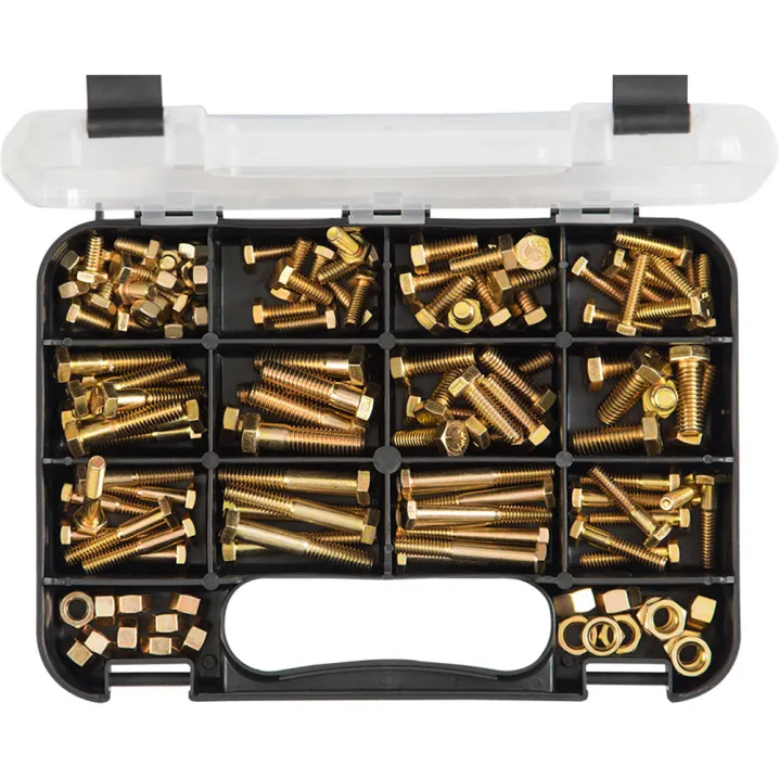 130pc High Tensile Hex Bolts & Nuts -UN
